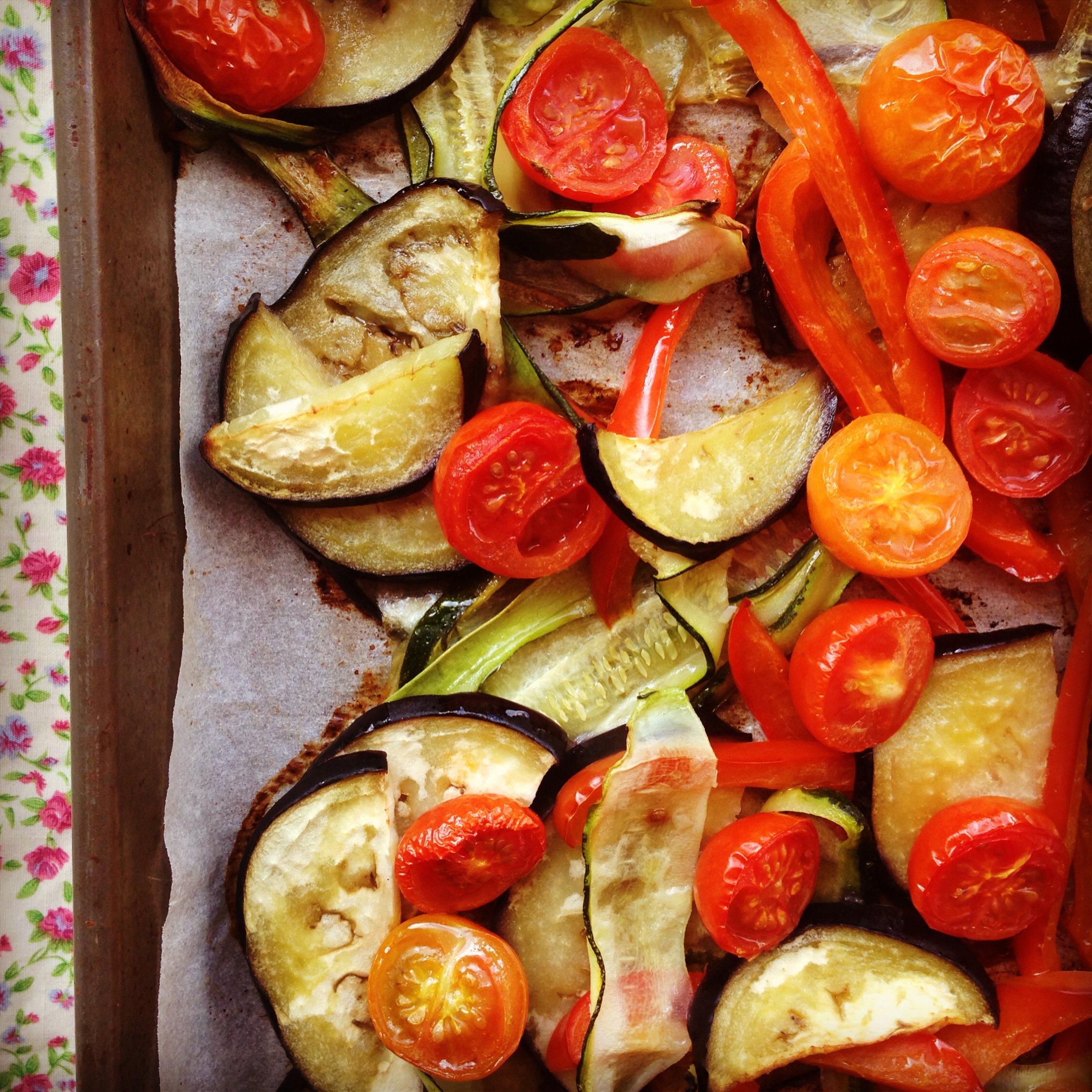 roasted mediterranean vegetable penne - my lovely little lunch box