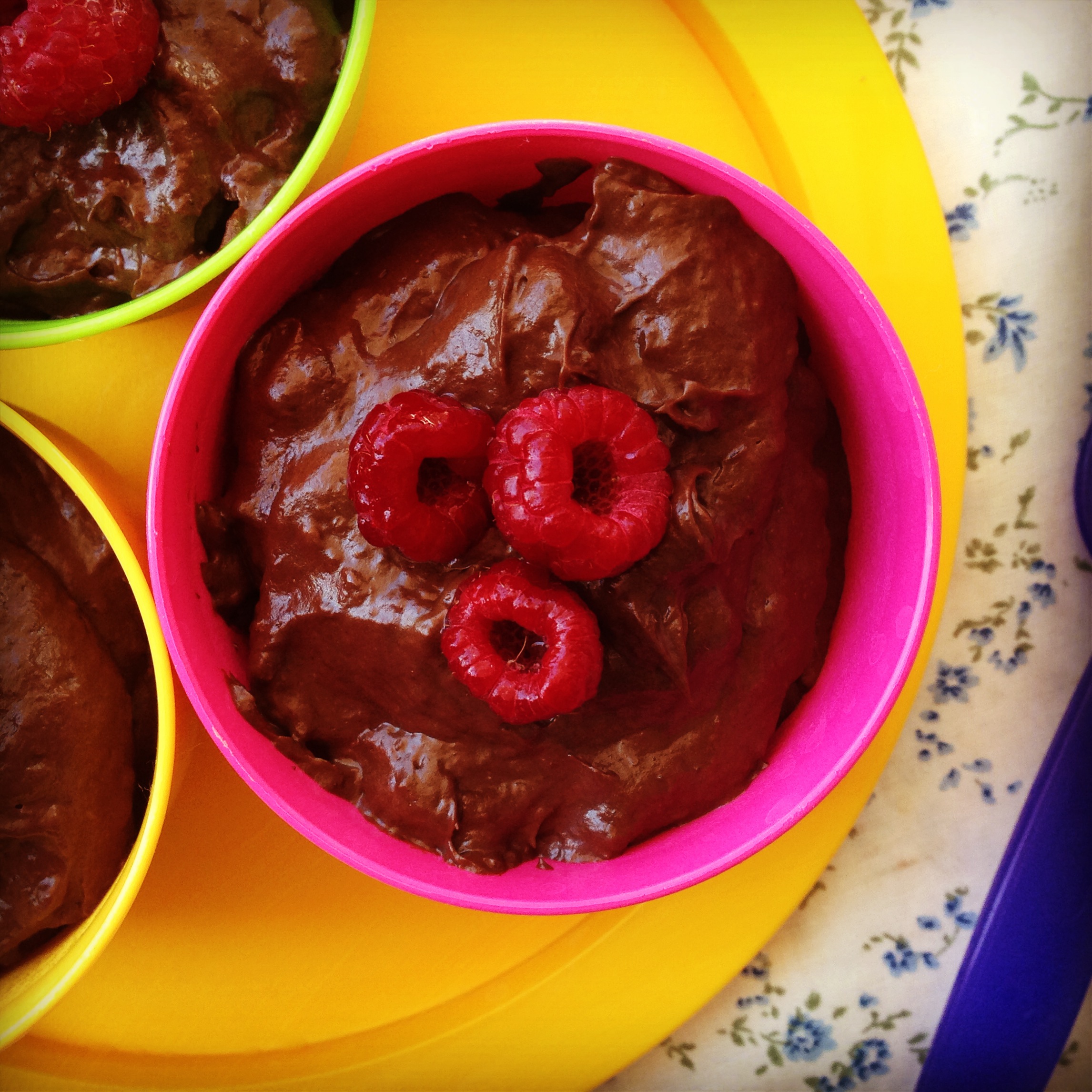 baby friendly chocolate mousse - my lovely little lunch box