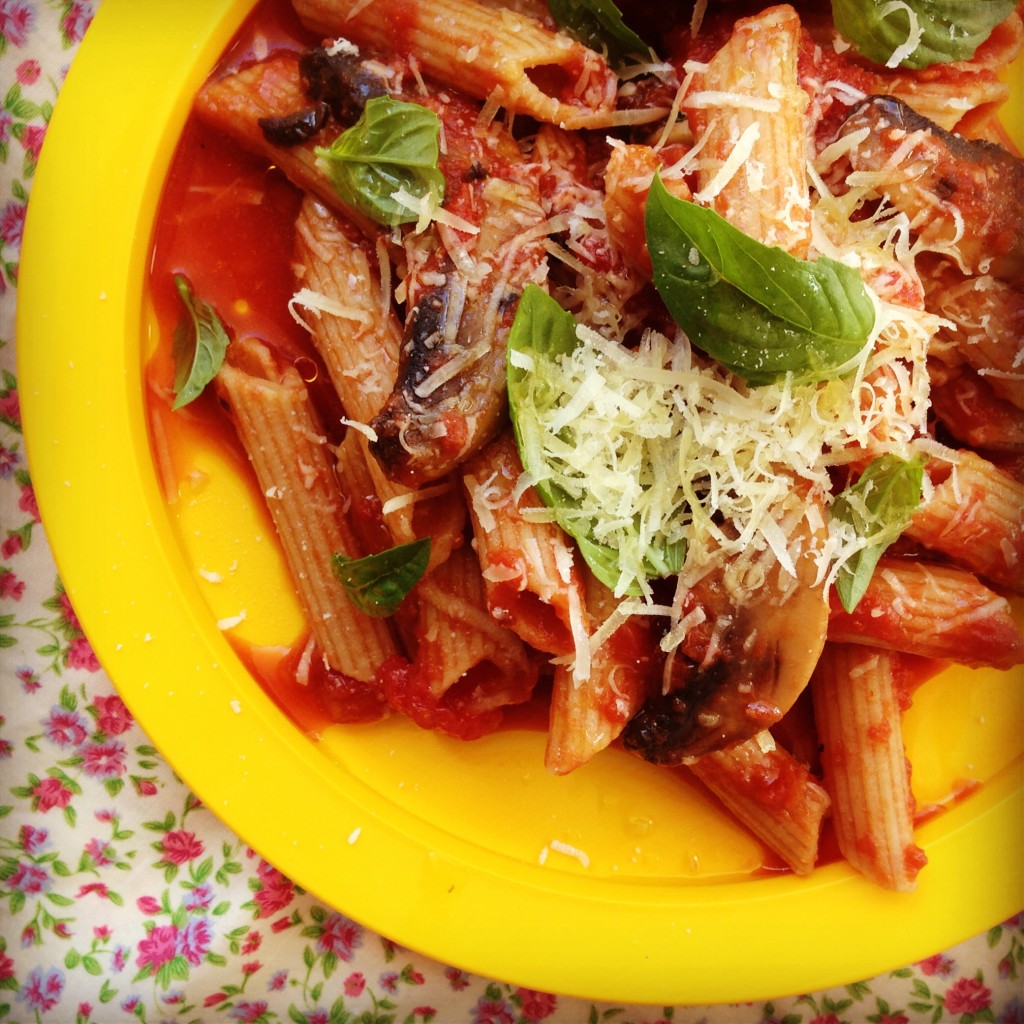 Simple Mushroom Penne My Lovely Little Lunch Box