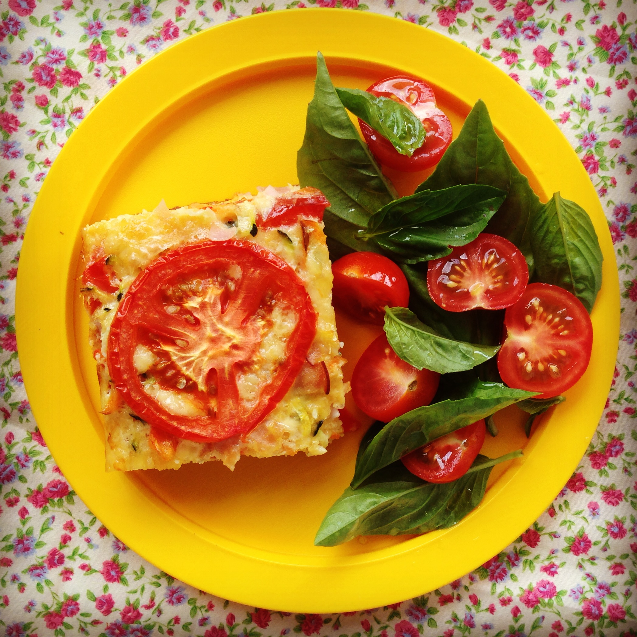 ham & vegetable slice - my lovely little lunch box