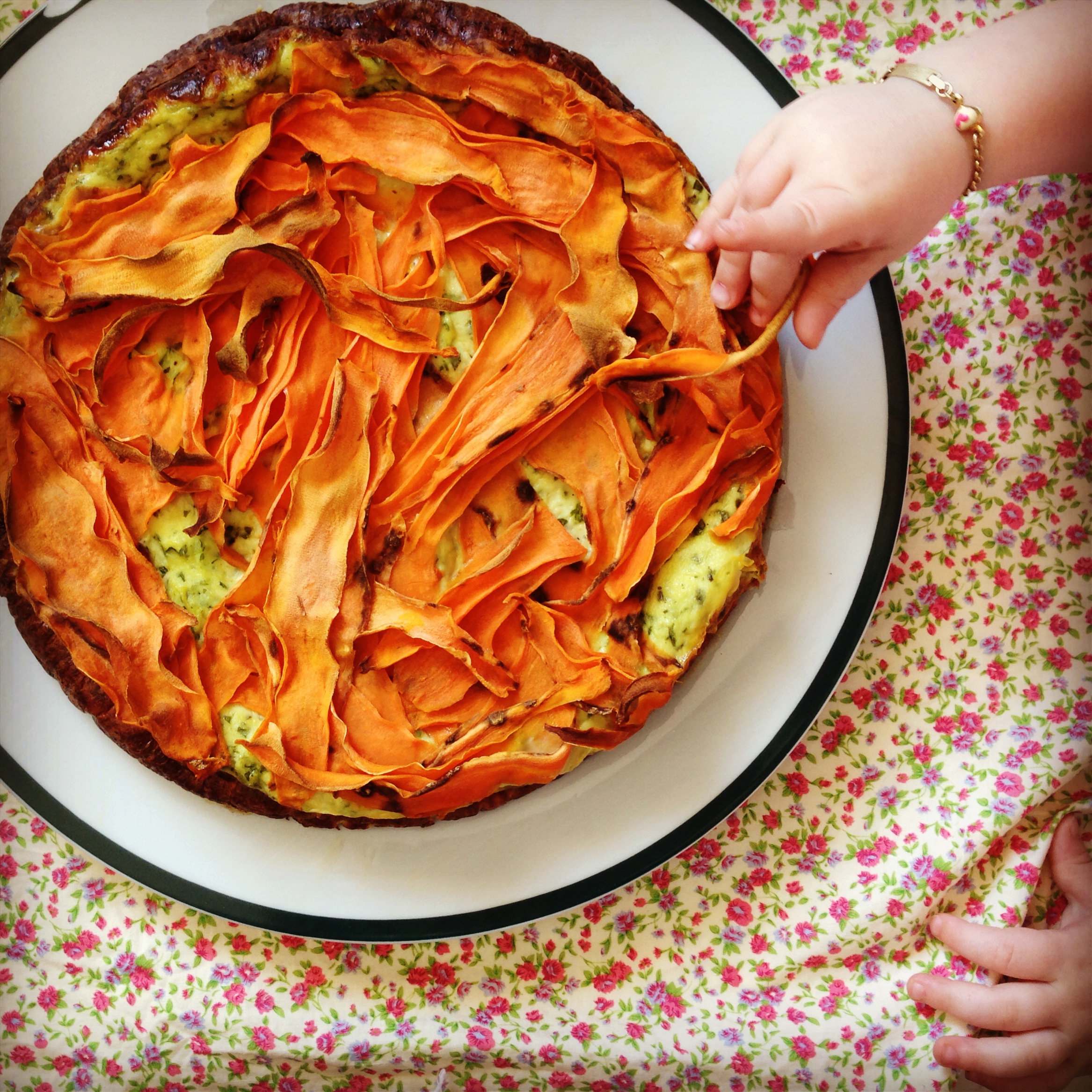 spinach & ricotta pie - my lovely little lunch box