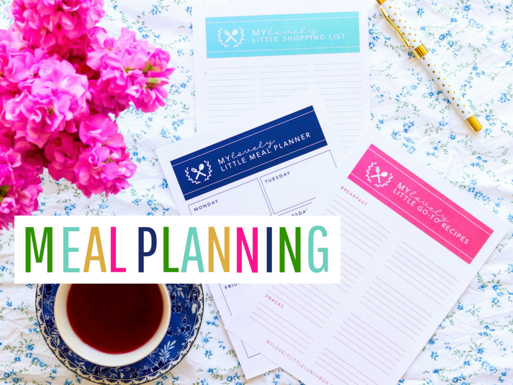 meal planning - my lovely little lunch box