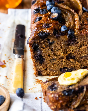 blueberry banana and chia loaf